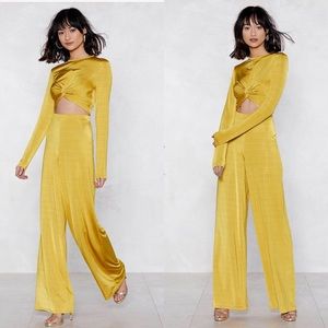 Nasty Gal Yellow 2-piece Set